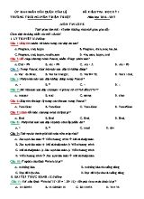 Đề kiểm tra học kì I Tin học 8 - Năm học 2016-2017 - Trường THCS Nguyễn Thiện Thuật